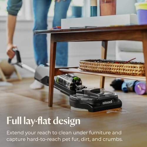 BISSELL® Spinwave Cordless Pet Hard Floor Spin Mop Cleaner 18V with washable mop pads for sealed hard floors, 23157