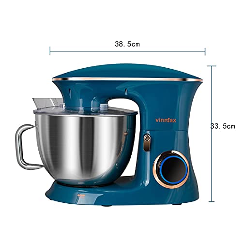 Stand Mixer, Vinmax Electric Kitchen Mixer Food Mixer with 8.5QT Stainless Steel Mixing Bowl, Tilt-Head Mixer 6-Speed Kitchen with Dough Hook, Beater, Whisk for Baking, Cakes, Frosting