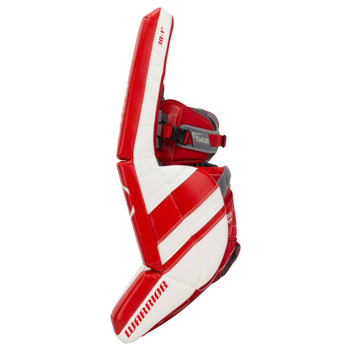Warrior Ritual GT2 Intermediate Goalie Leg Pads in White/Red Size 30+1in