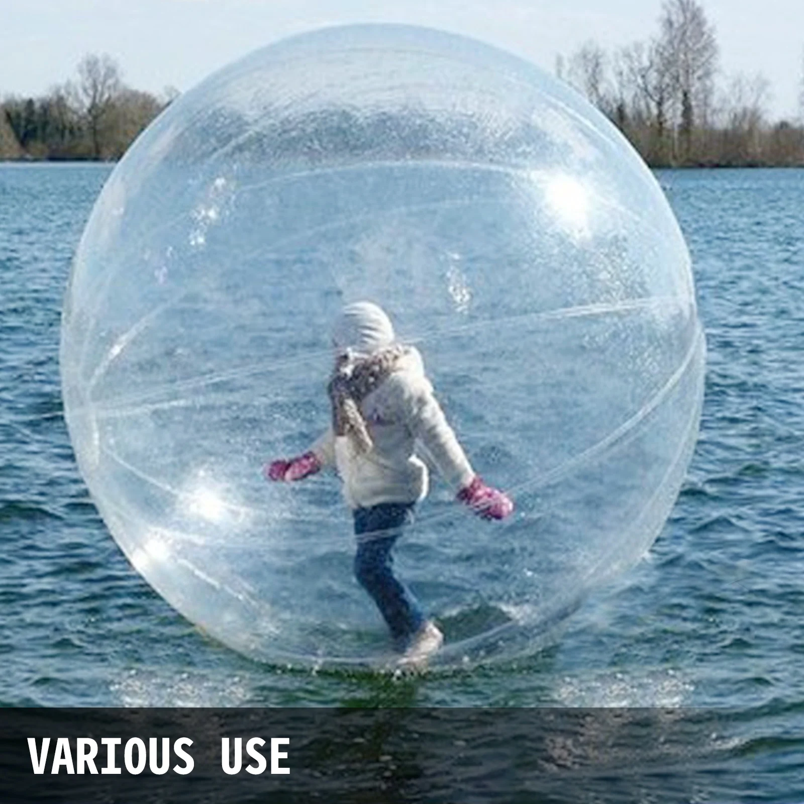 BENTISM 2M Walk on Water Walking Ball Roll Inflatable Zorb Ball w/ German Zipper PVC