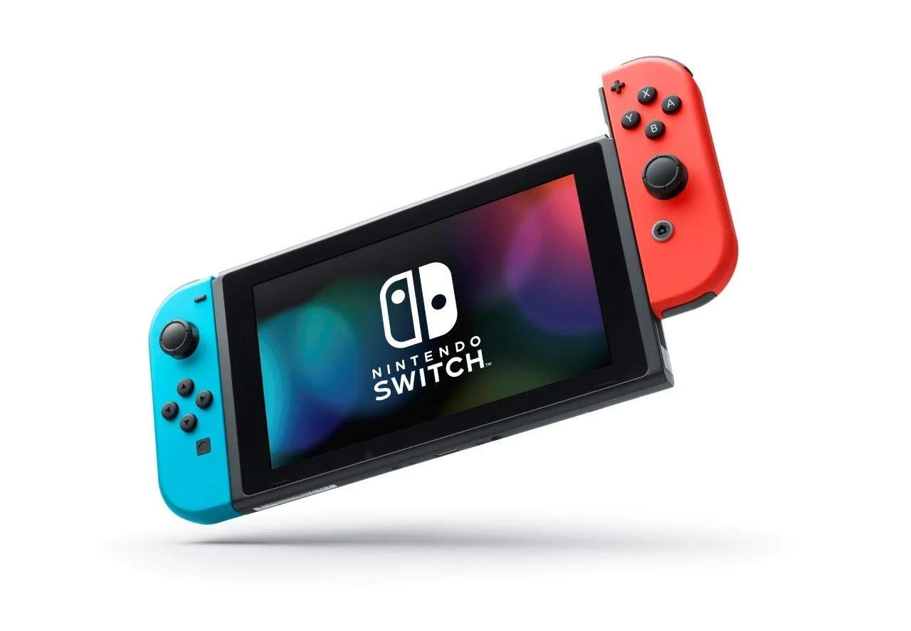 Newest Nintendo Switch 32GB Console with Neon Blue and Neon Red Joy-Con, 6.2" Touchscreen 1280x720 LCD Display, 802.11AC WiFi, Bluetooth 4.1 + Marxsol 12-in-1 Accessories Holiday Bundle