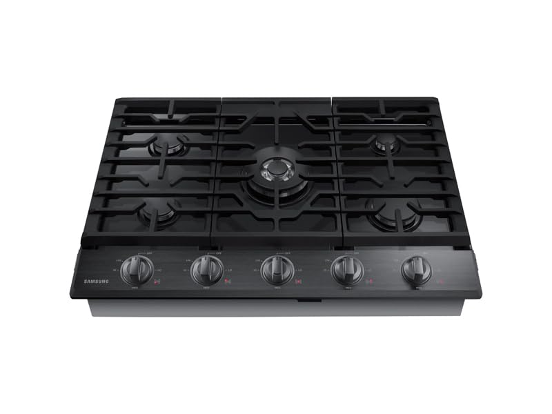 SAMSUNG 30" Built In Smart Gas Cooktop with Illuminated Knobs, 5 Burners