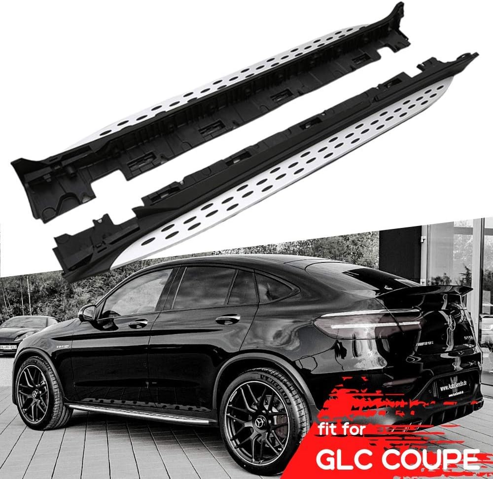 Side Steps Fit for Mercedes Benz GLC Coupe C253 2016-2021 Running Board Nerf Bar Factory Style