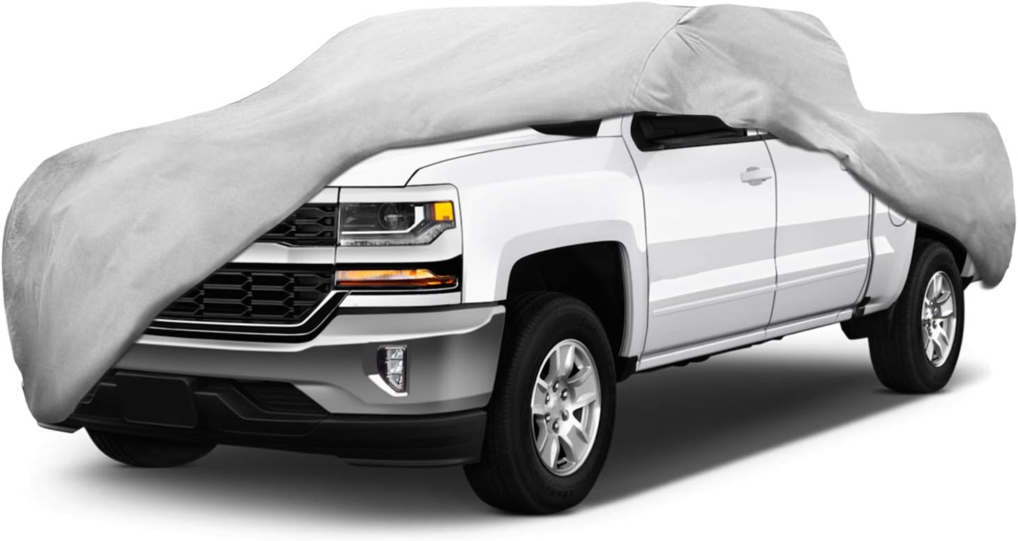 Motor Trend T-800 Truck Cover for Ford F-150 2001-2019 Super Crew/Cab Short Bed Custom Fit All Weather Waterproof Pickup Protection