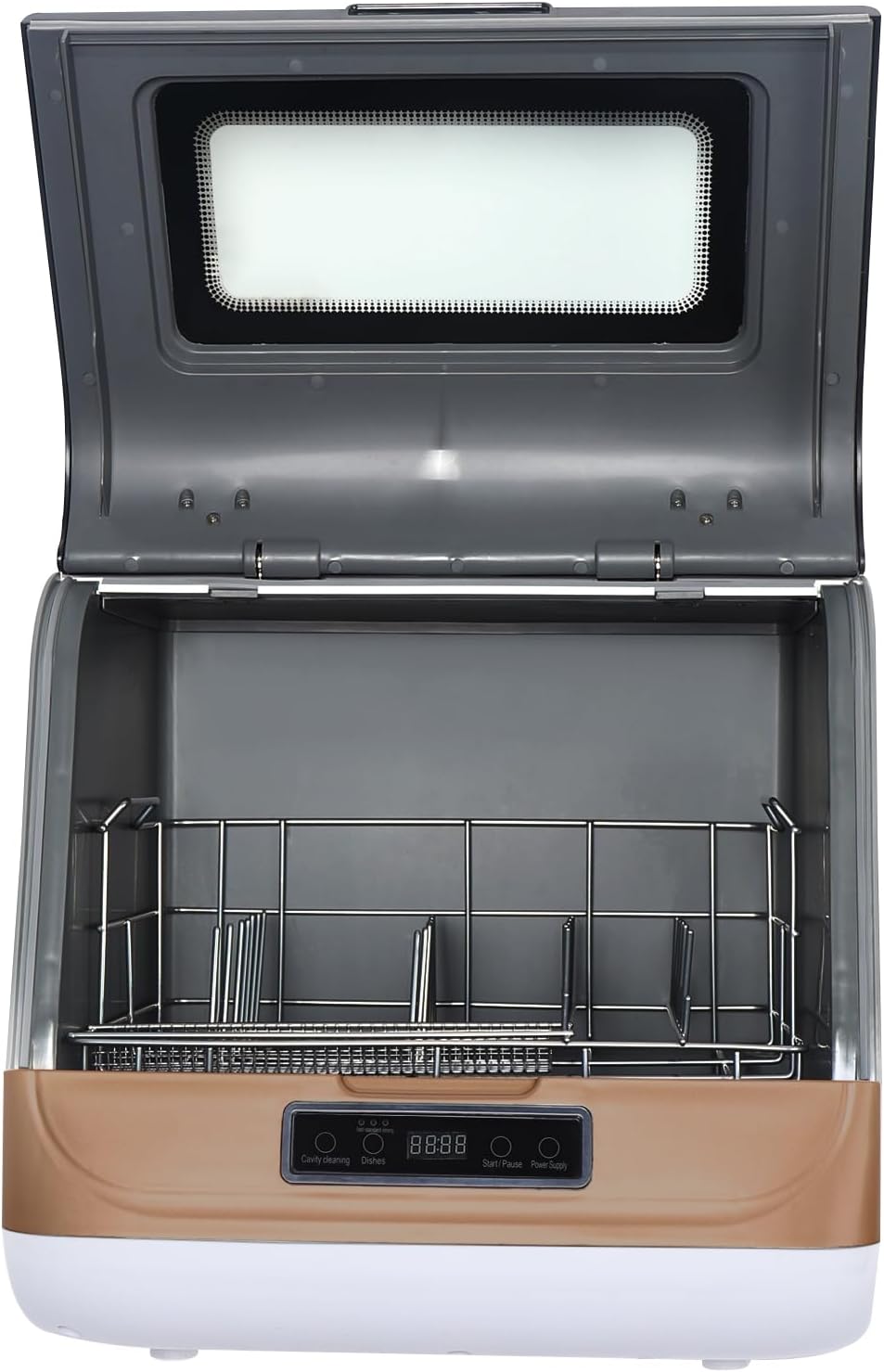 Portable Countertop Dishwasher 800W Small Dishwasher with 3 Cleaning Modes and 70℃ Max. Working Temperature Countertop Automatic Dishwasher Suitable for Washing Dishes after a Meal at Your Home