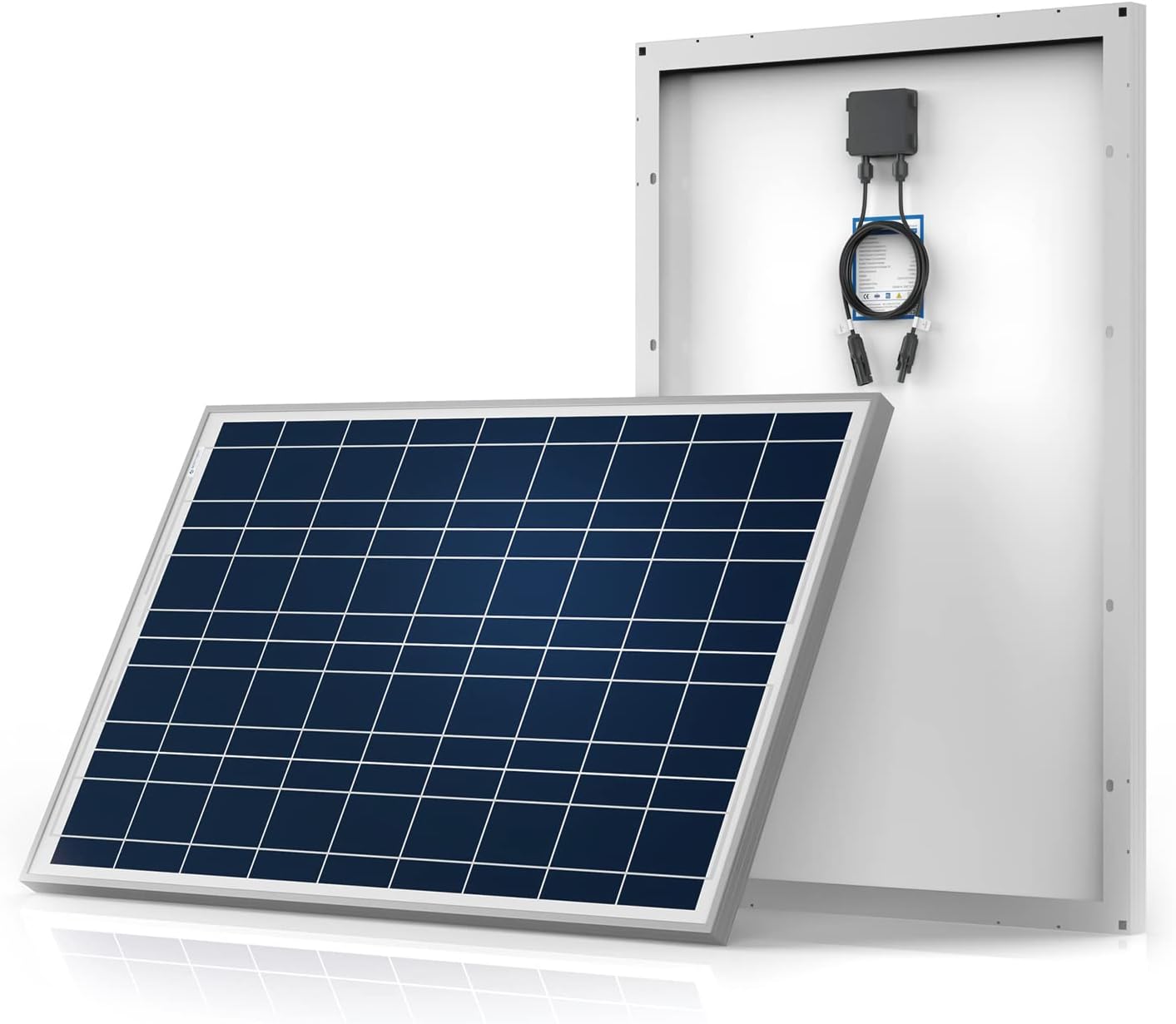 ACOPOWER Solar Panel Kit, 800W 12/24V Polycrystalline Off-Grid System for RV Home Marine with 8PCs 100W Rigid Solar Panels/60A MPPT Controller/Z-Brackets/Y Connectors/Solar Cables/Cable Entry Housing