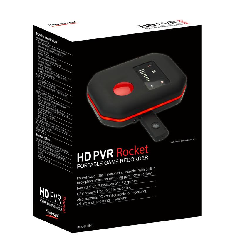 Hauppauge HD PVR Rocket - Video capture adapter - USB 2.0