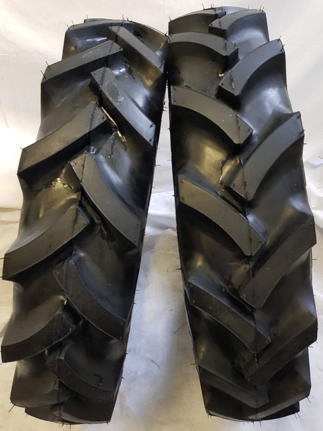 (2 TIRES + 2 TUBES) 6.50-16 8 PLY ROAD CREW KNK50 R1 3-Rib Farm Tractor Tires 6.50x16