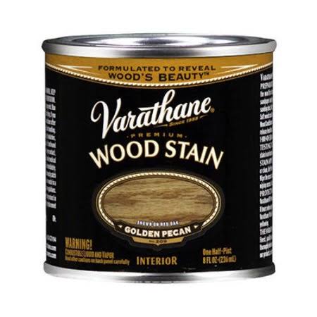 Varathane 211757 Golden Pecan Premium Oil Interior Wood Stain 1/2 Pint