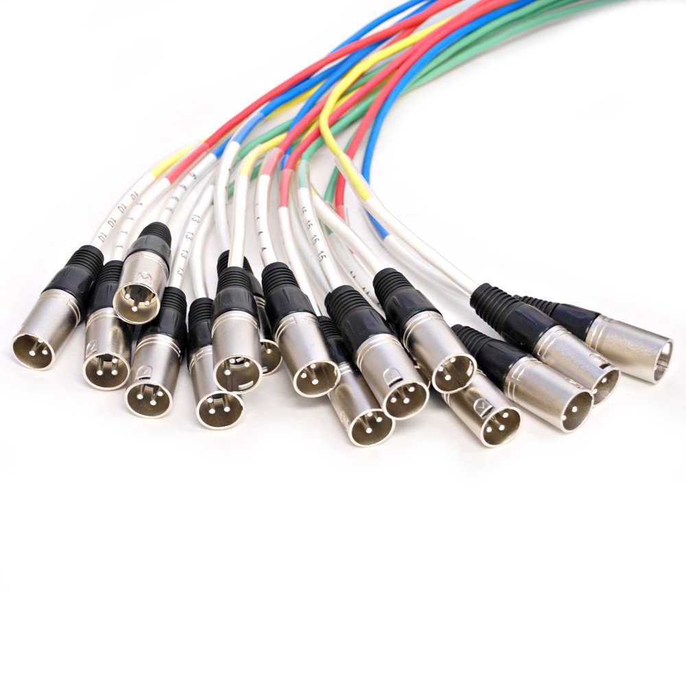 Seismic Audio Rack Mount 32 Channel TRS Combo Splitter Snake Cable-5' and 30' XLR Trunks (SARMSS-32x530)