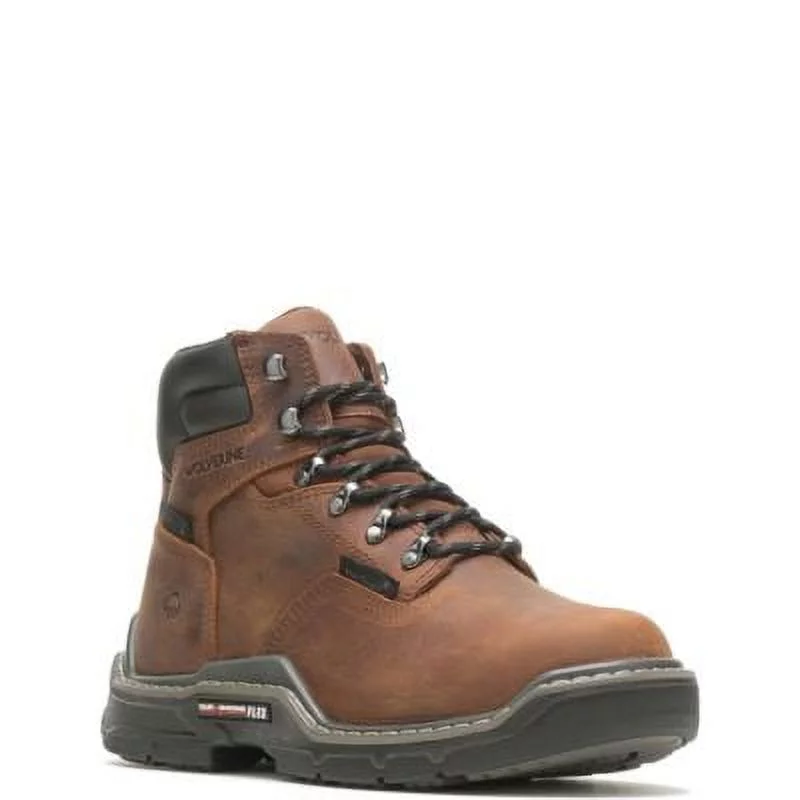 Wolverine Raider DuraShocks Waterproof 6" Met-Guard Work Boot Men Peanut - Curated Treasures Market