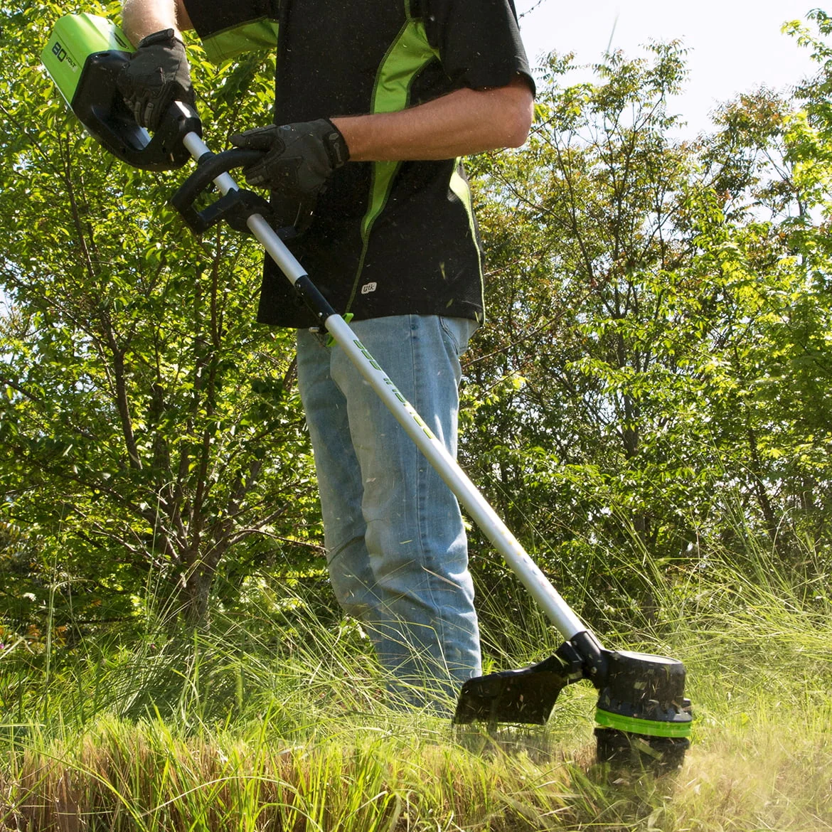 Greenworks 80V 16 Cordless String Trimmer with 2.0 Ah Battery & Charger 2100102VT