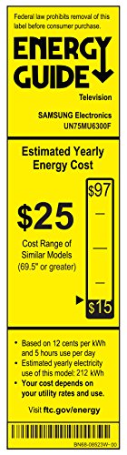 Samsung Electronics UN40MU6300 40-Inch 4K Ultra HD Smart LED TV (2017 Model)