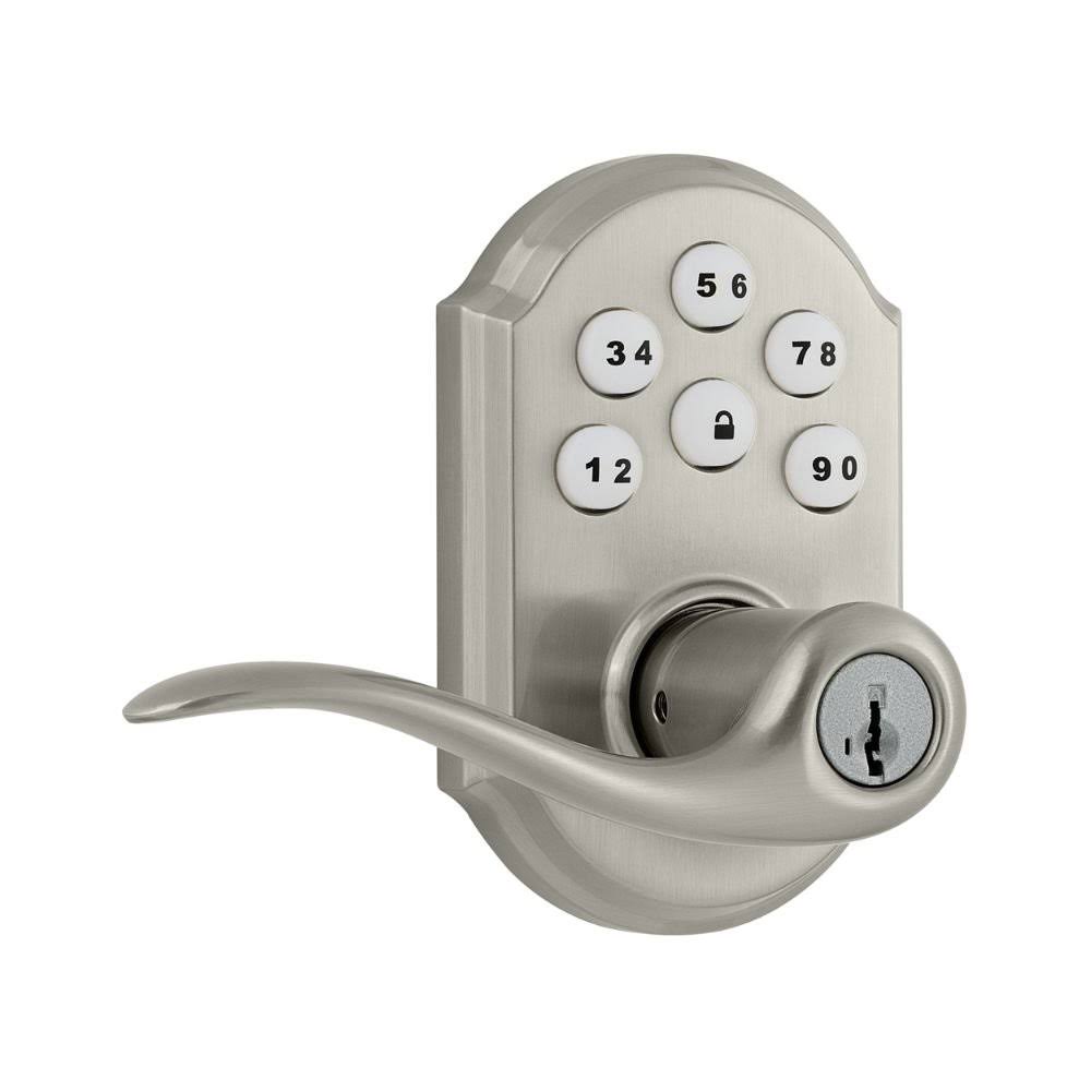 Kwikset Keyless Electronic Door LEVER; Satin Nickel