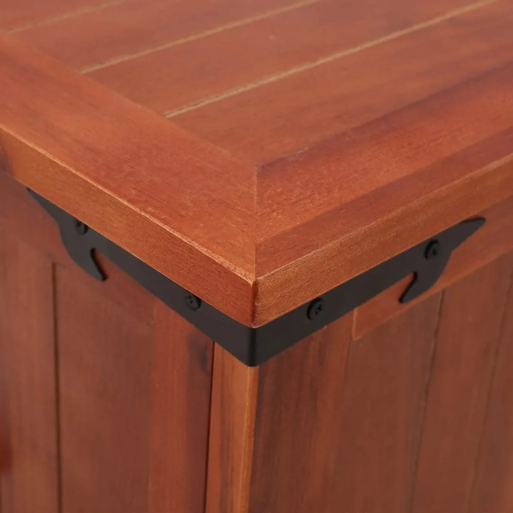 Furtur Home Storage Chest Box Rustic | Wooden Storage Trunk | Wood Blanket Toy Chest with Handles for Bedroom Closet Home Organizer Collection | Brown Solid Acacia Wood 35.4" x 17.7" x 15.7"