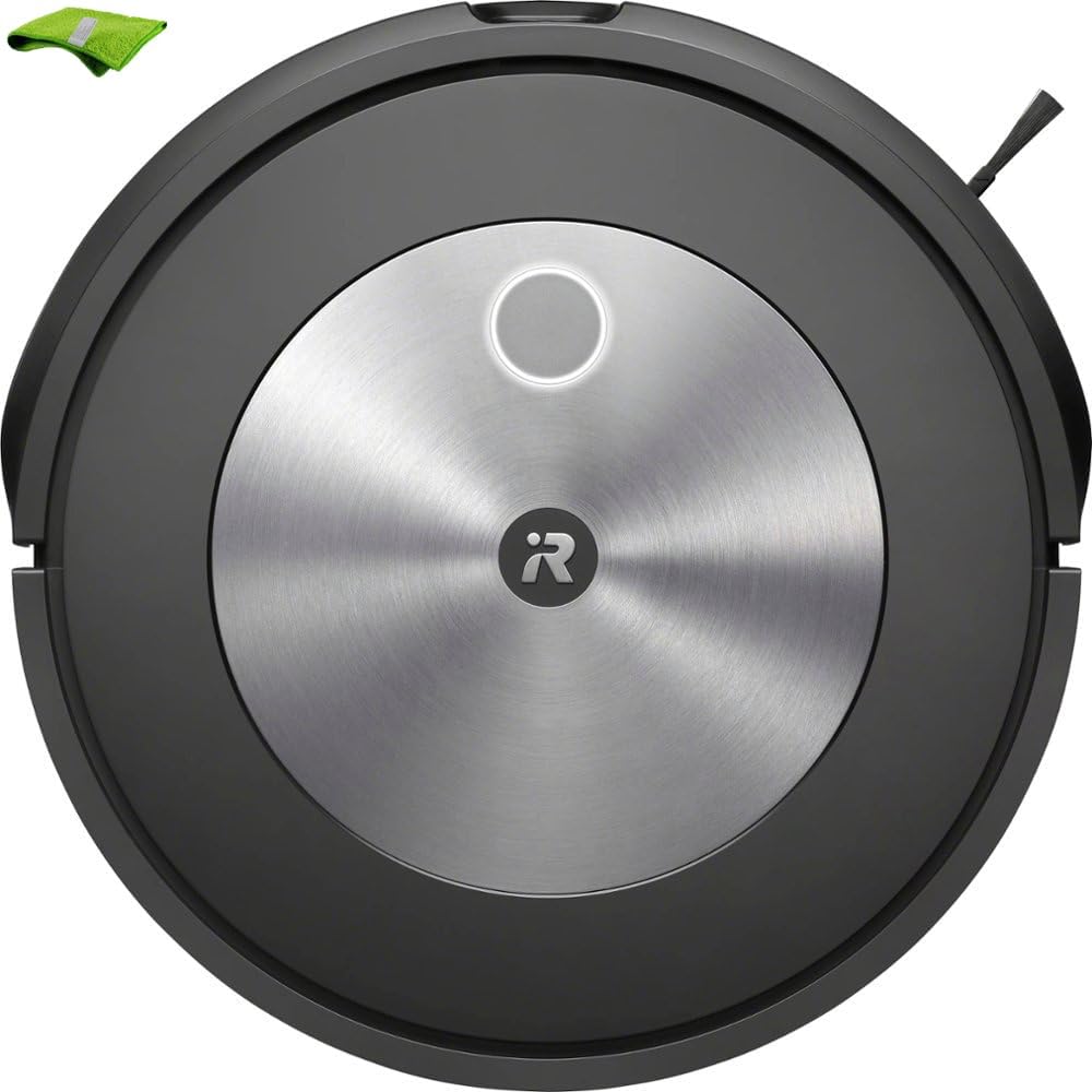 iRobot Roomba Combo j Series Robot Vacuum, Identifies & Avoids Obstacles, Clean by Room with Smart Mapping, 2-in-1 Vacuum with Optional Mopping, Compatible with Alexa, with MTC Microfiber Cloth