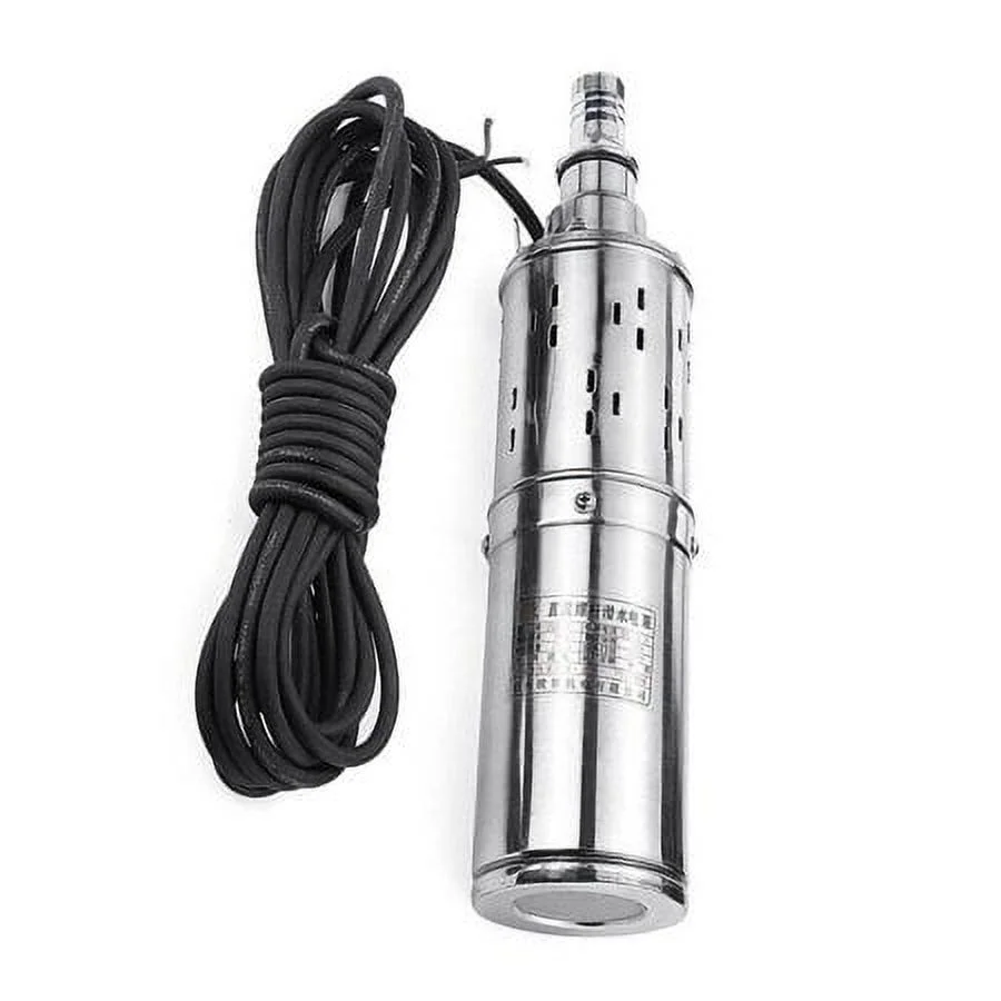 Pump Electric Deep Well Solar Submersible Water Pump DC12V Farm Ranch Well Water Pump DC Solar Deep Well Hole Power Water Pump Stainless Farm Submersible Power Pump Submersible Deep Well Water Pump - Curated Treasures Market