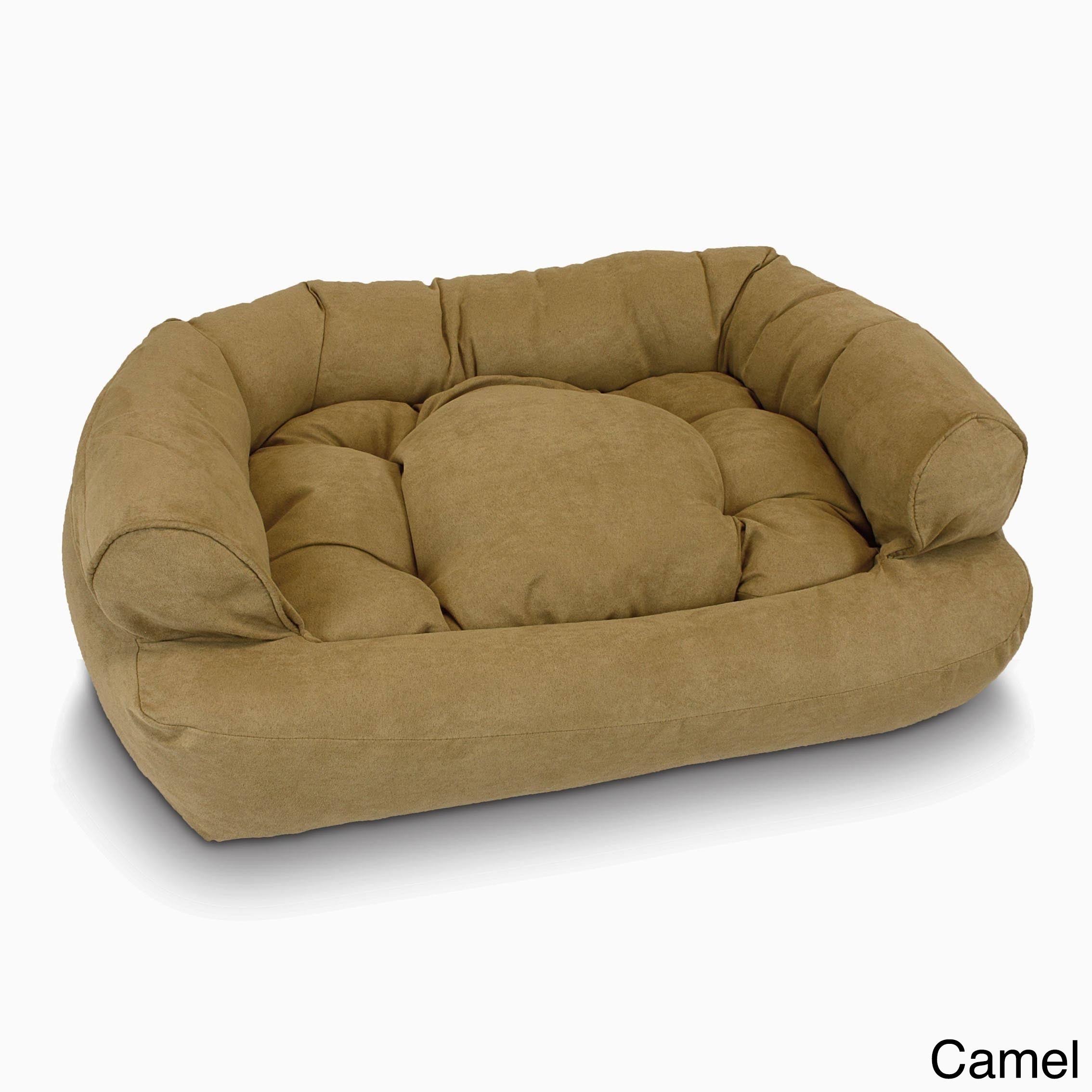 Snoozer Overstuffed Luxury Pet Sofa X-Large Camel