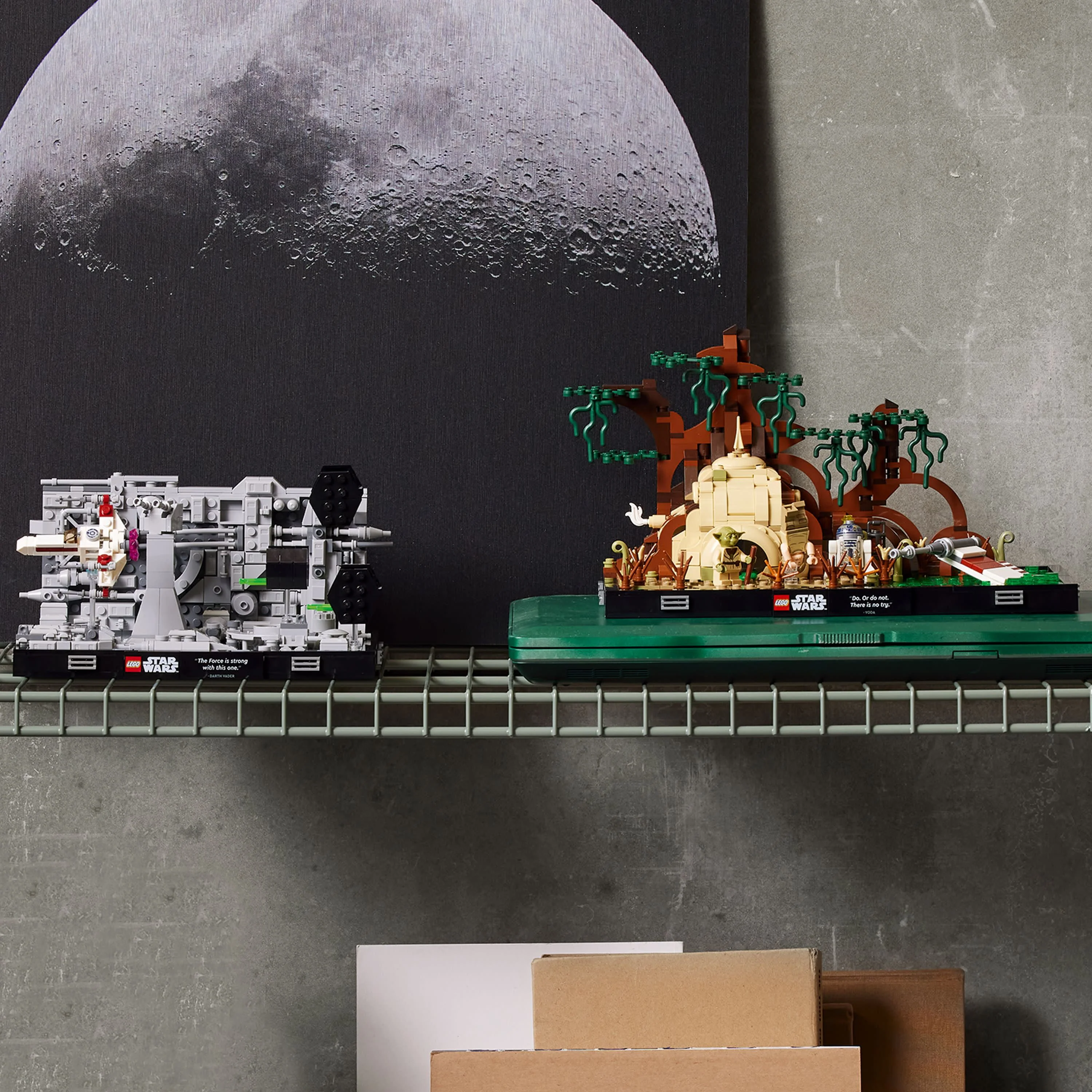 LEGO Star Wars Death Star Trench Run Diorama 75329 Set for Adults, Room Décor Memorabilia Gift with Darth Vader's TIE Advanced fighter