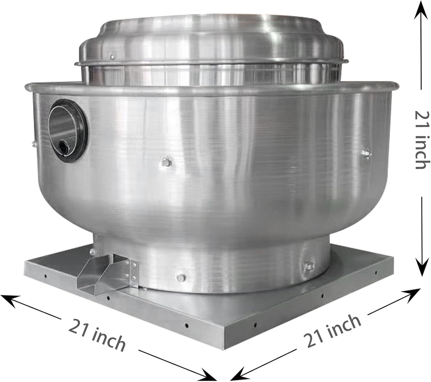 Restaurant Canopy Hood Grease Rated Exhaust Fan- Truck Exhaust Fan High-Speed Direct Drive Centrifugal Upblast Exhaust Fan 0.5HP 110 Volt Single Phase Motor 1900-2600 CFM