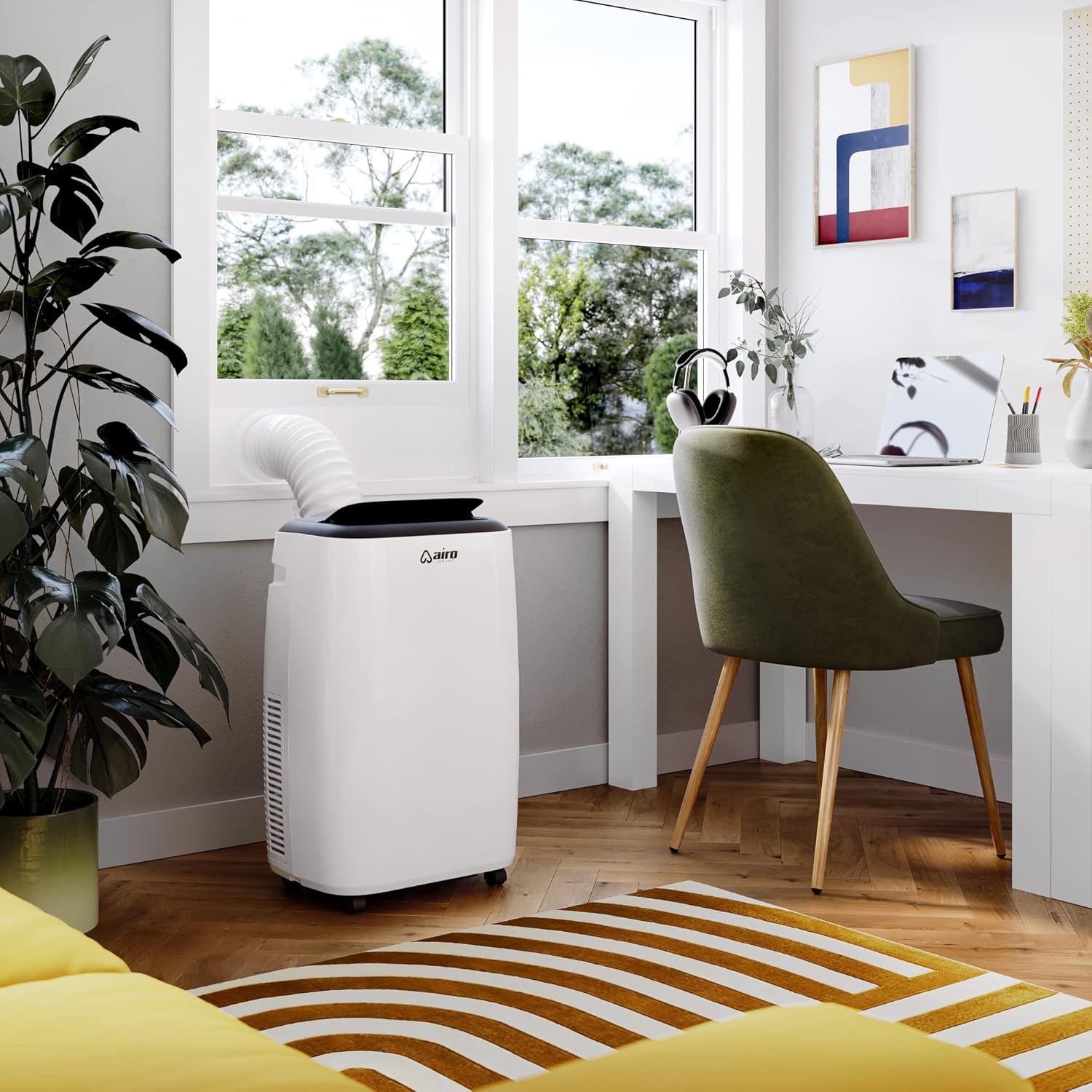 Portable Air Conditioners AIRO, 14000 BTU Portable AC Unit for Room 700 sq. ft, Floor Standing with Remote Control & DYI Installation Kit, New 2024 model