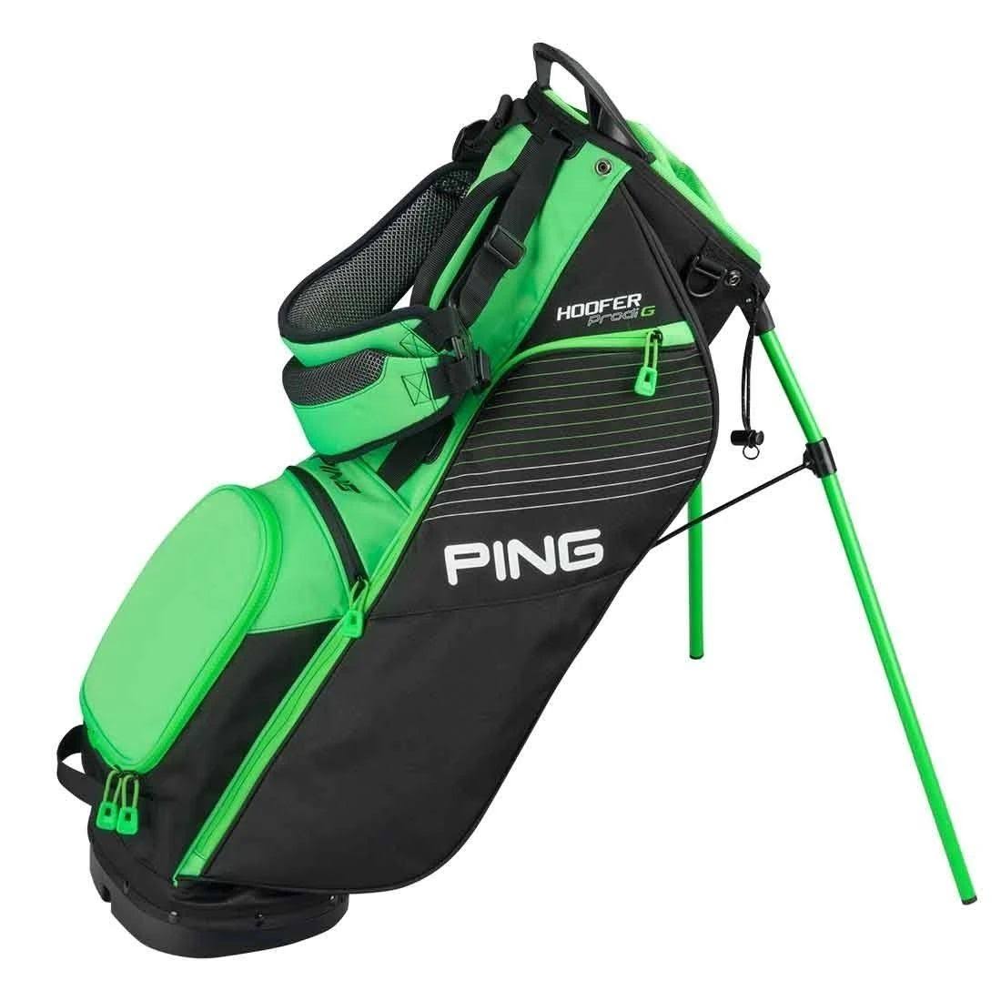 Ping Juniors& Prodi G Stand Bag, Black/Electric Green