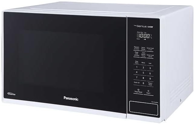 Panasonic NNSC64MW Mid-size 1.3 cubic ft. 1200W Inverter Technology Microwave Oven, Genius Sensor Cooking