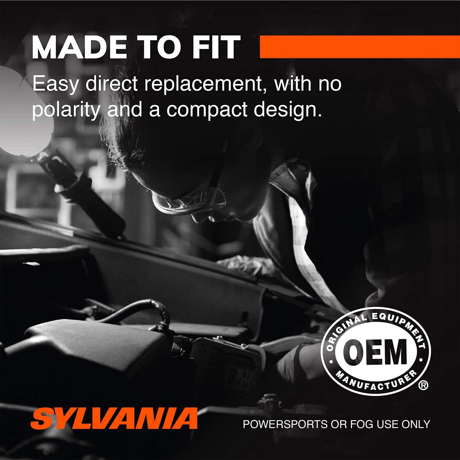 Sylvania H11 LED Powersport Headlight Bulbs for Off-Road Use or Fog Lights - 2 Pack Pack of 2