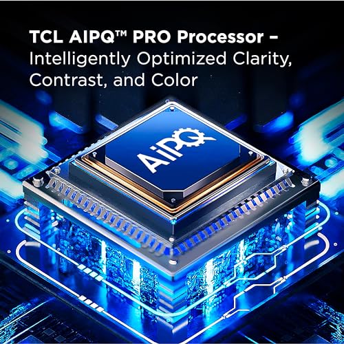 TCL Q65 QLED 4K UHD Smart TV with Google TV Dolby Vision, Dolby Atmos, HDR Pro+, Game Accelerator Enhanced Gaming, Voice Remote, Compatible with Alexa, Streaming Television