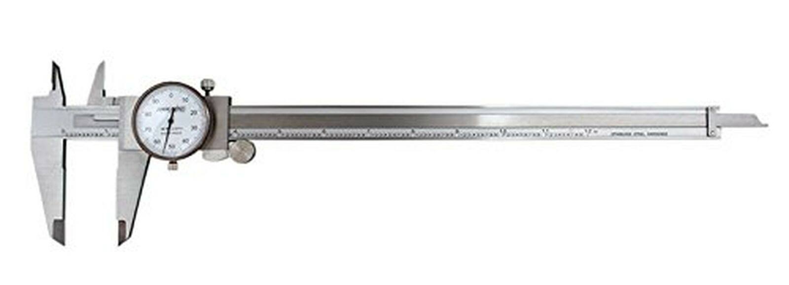 Accusize Industrial Tools 0-12 inch by 0.001 inch Precision Dial Caliper, Stainl