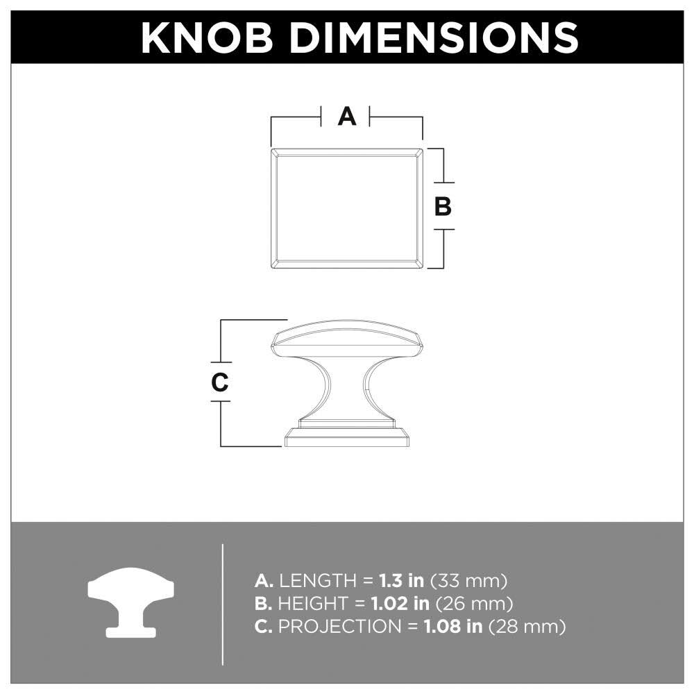 Brainerd Architectural 1.25-in Bronze with Copper Highlights Rectangular Traditional Cabinet Knob 36-Pack P32943w-Vbc-K3