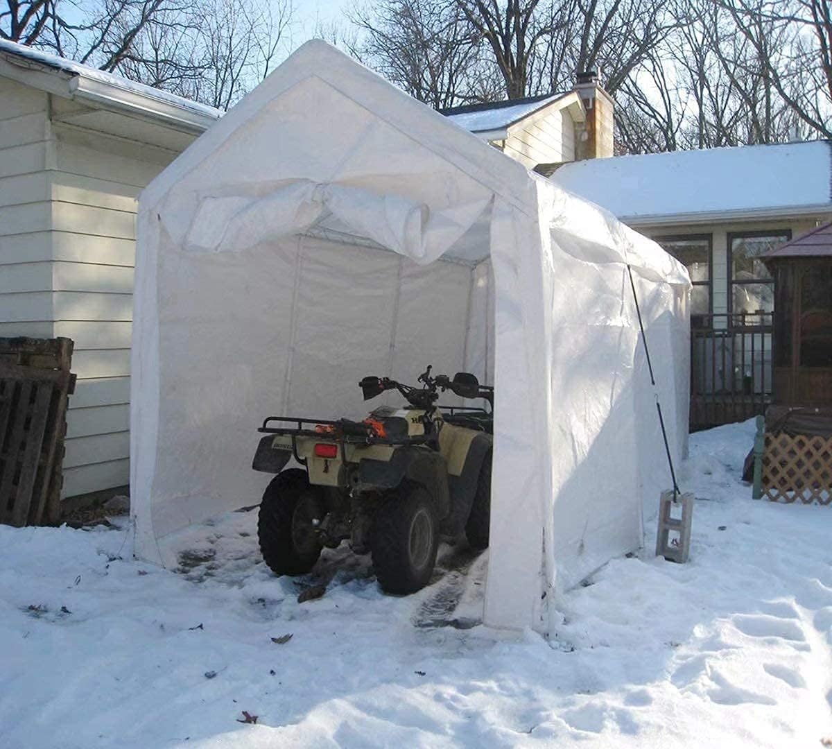Quictent 10'x20' Carport Heavy Duty Car Canopy Garage Gazebo Car Shelter White…