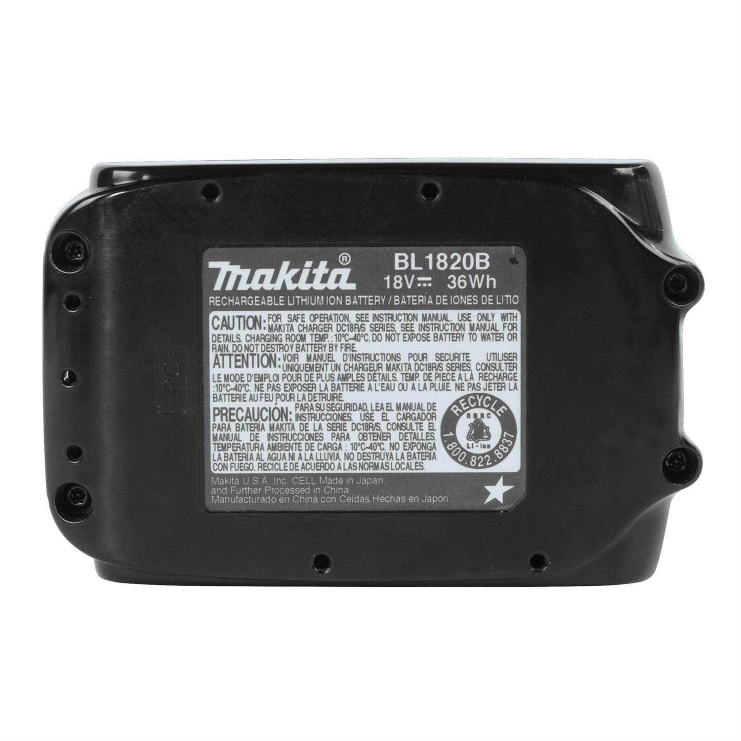 BL1820B Makita 18V LXT Lithium-Ion Compact 2.0Ah Battery - Shop Hardware Tools Online Store