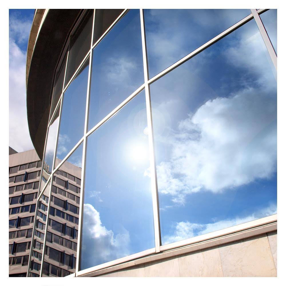 Bdf EXS15 Exterior Privacy and Sun Control Silver 15 Window Film (dark) 24in x 100ft by BuyDecorativeFilm