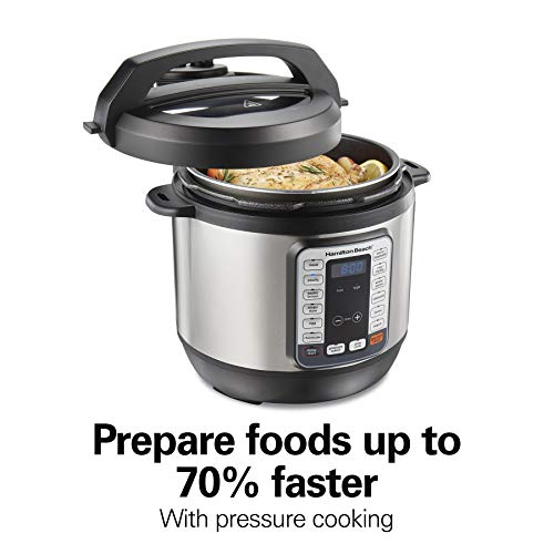 Hamilton Beach 12-in-1 QuikCook Pressure Cooker with True Slow Cook Technology