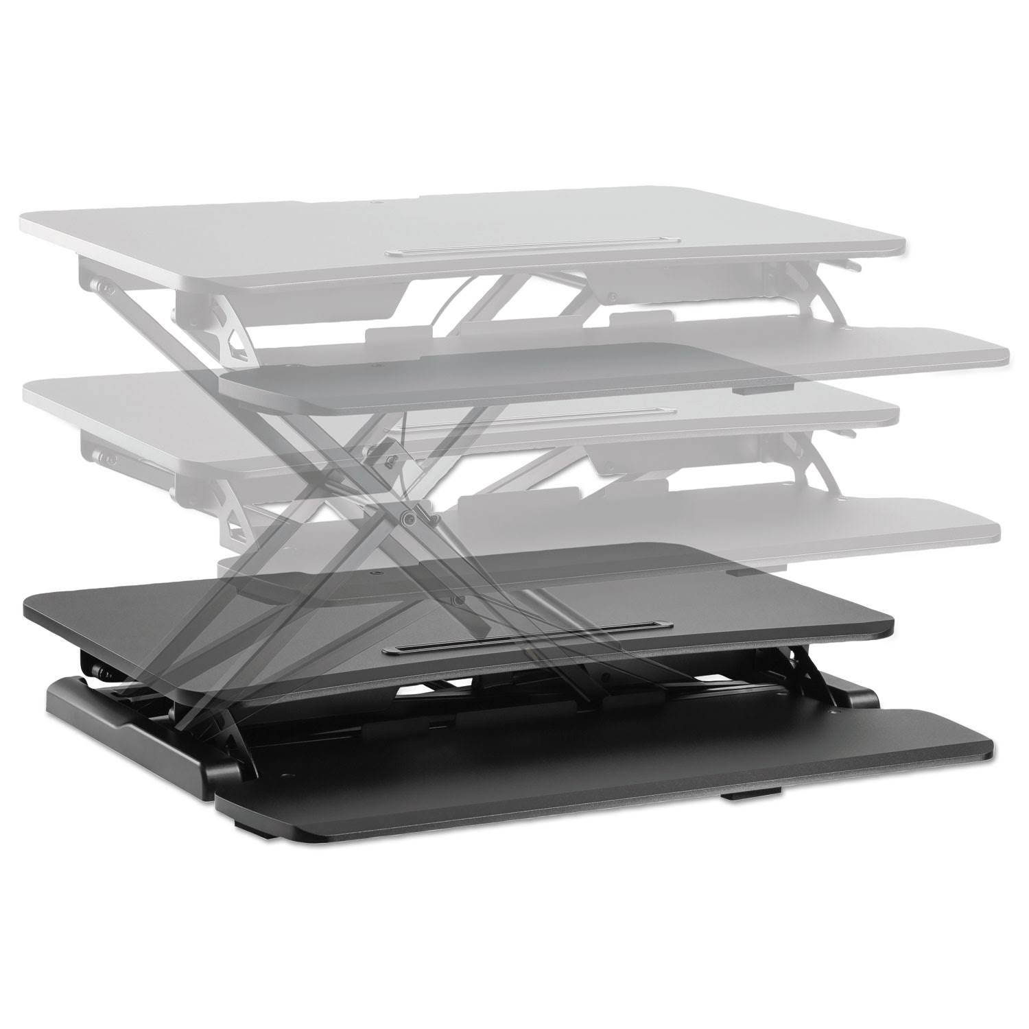 Alera AdaptivErgo Sit-Stand Workstation Black AEWR3B