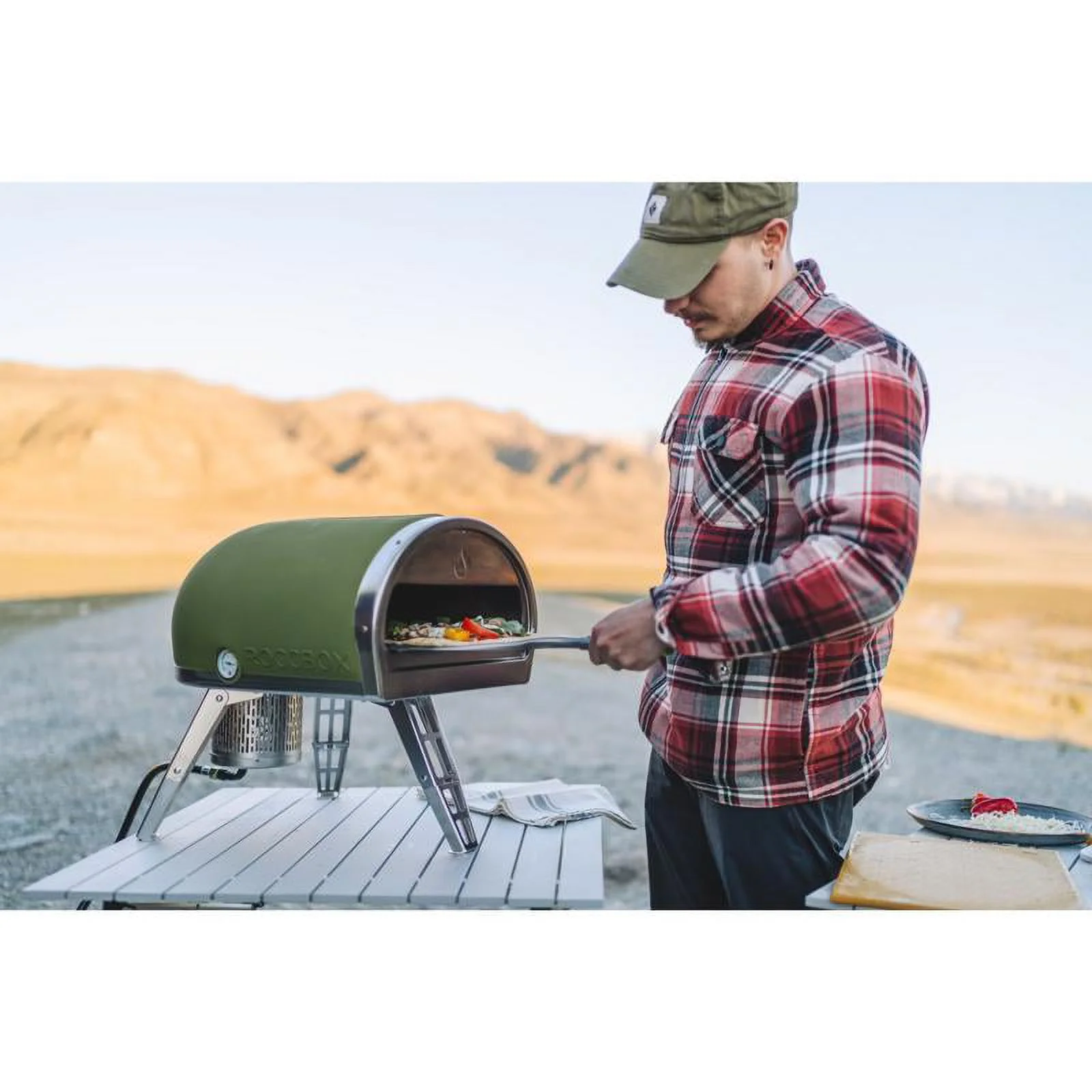 Gozney  Gozney Roccbox Propane Gas Outdoor Pizza Oven, Olive Green