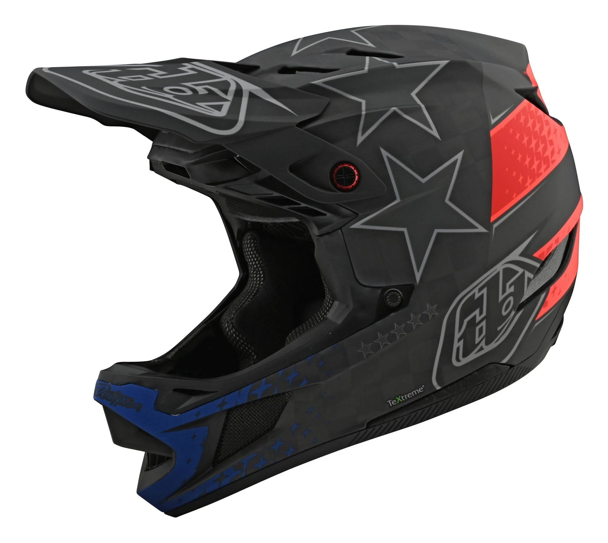 Troy Lee Designs D4 Carbon Freedom 2.0 Helmet - Black-Red