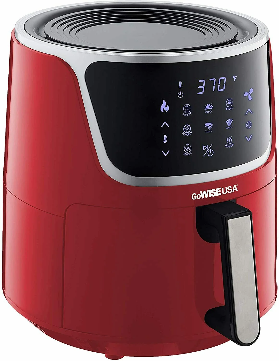 GoWISE USA 7-Qt. Extra Large Electric Air Fryer with Dehydrator - Red | GW22957