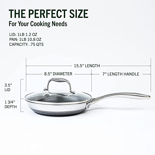 HexClad 10 Inch Hybrid Stainless Steel Frying Pan
