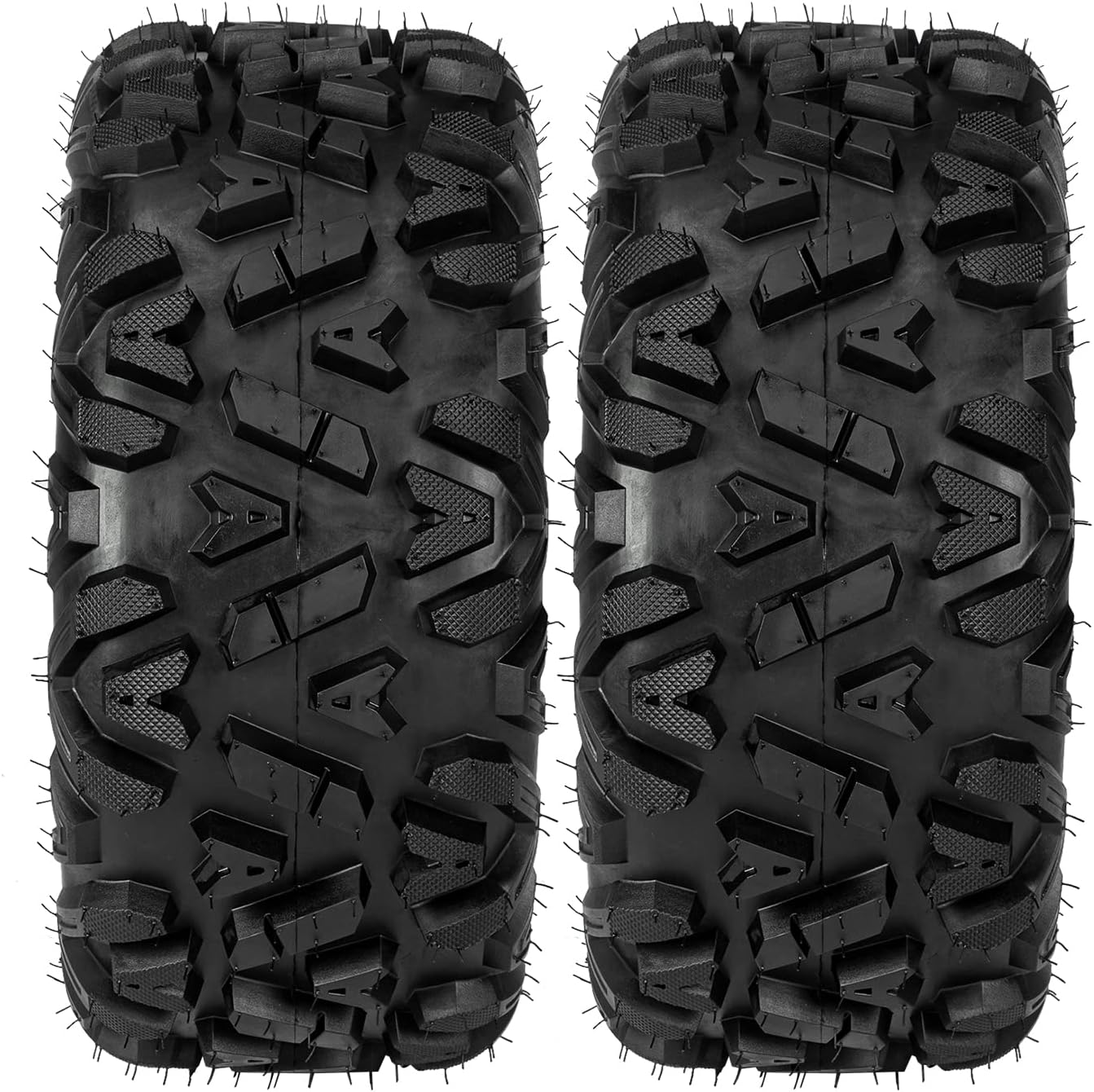 Motorhot 2PCS 26x11-12 ATV/UTV 6 PLY Rear Tires, 26x11x12 26-11/12 Tubeless Tires