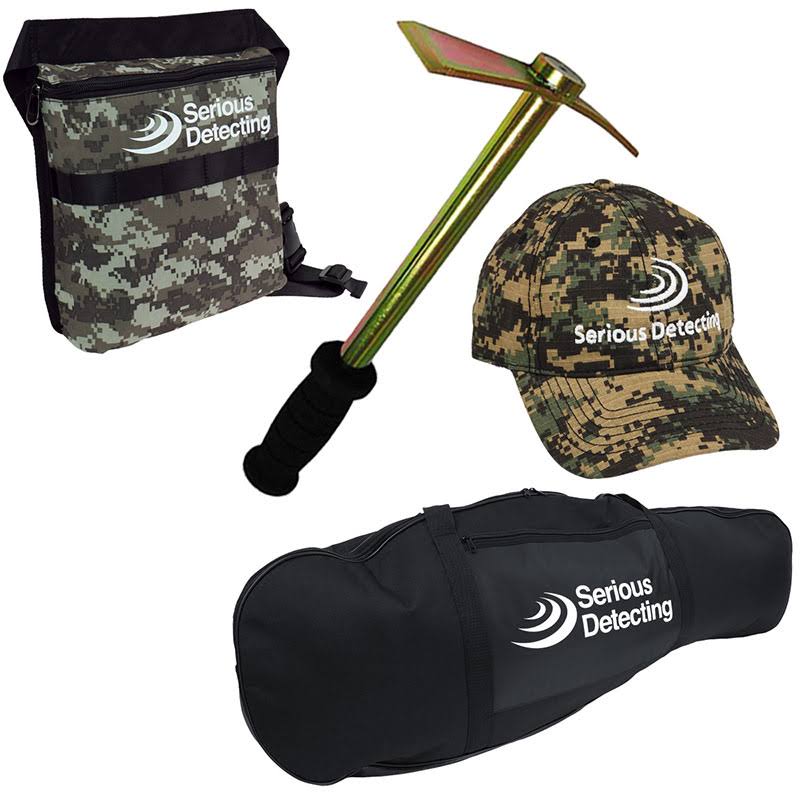 Fisher Gold Bug Pro Metal Detector Bundle with Coil Pack, Shovel, Carry Bag, and More GOLDBUG-PRO-CC PKSD10-001