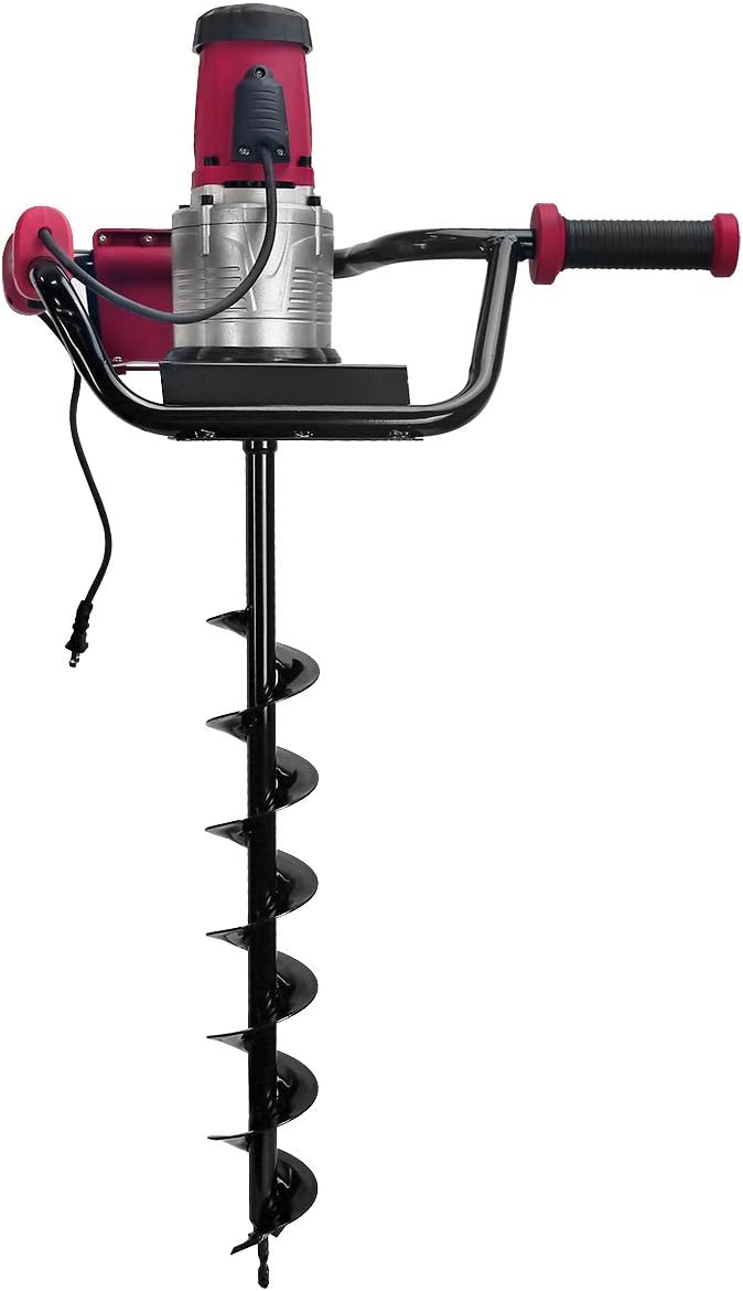 XtremepowerUS 85059 Post Hole Digger w/4" Bit Electric 1200W 1.6hp Auger Digging Drill