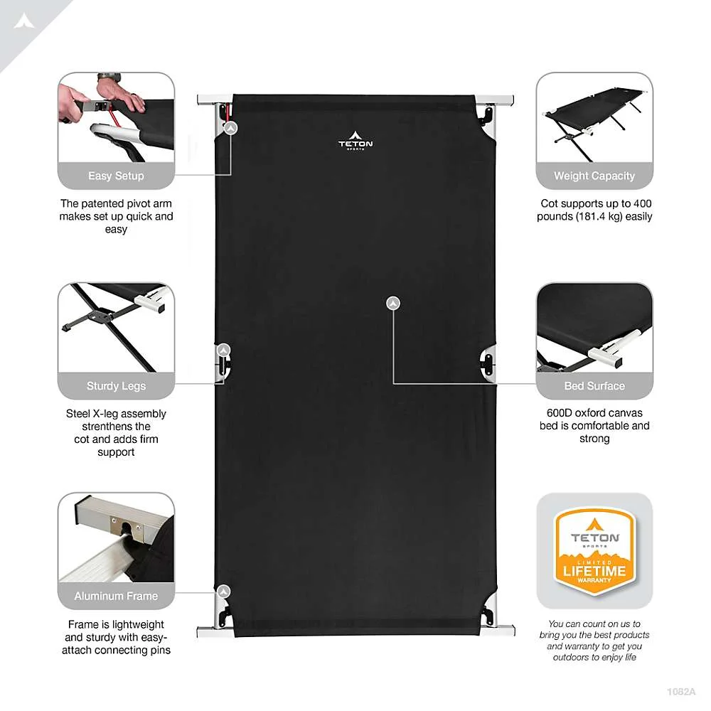 TETON Sports Universal Camping Cot