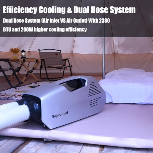 Portable Air Conditioners Air Conditioner Portable Tent Air Conditioner Dehumidifier Portable Air Conditioner Camping 2380BTU Remote Control Portable AC for Truck Outdoor/RVs/Fishing or Pet