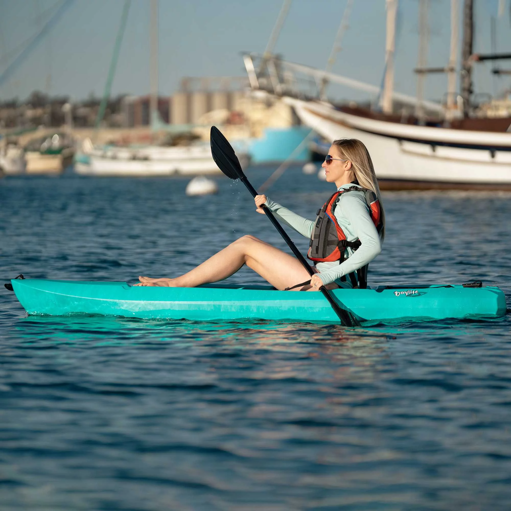 Lifetime Daylite 8 ft Sit-on-top Kayak (Paddle Included), Dark Blue