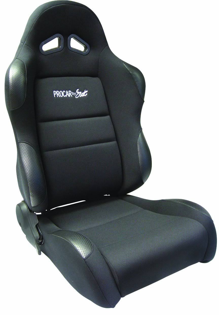 Scat Enterprises 80-1605-61l Sportsman Racing Seat - Left - Black Vinyl/Vlour