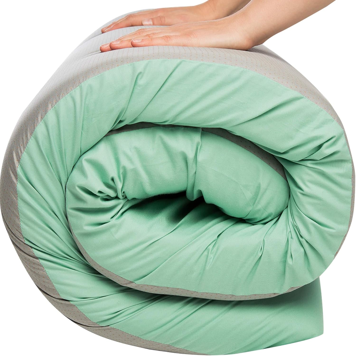 Most Comfortable Memory Foam Roll Up Mattress Twin - Waterproof Foldable Floor Mattress - Portable Foam Sleeping Pad with Travel Straps – 75”x 36”x 3” Camping Mat Pad Bed Roll