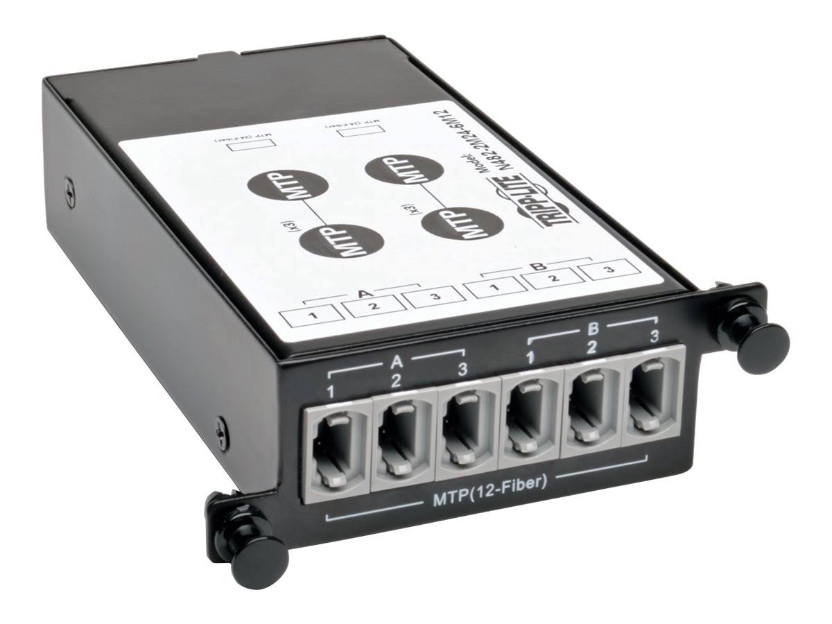 Tripp Lite 100Gb/120Gb to 40GB Breakout Cassette 2 24-Fiber to 6 12-Fiber (N484-2M24-6M12)