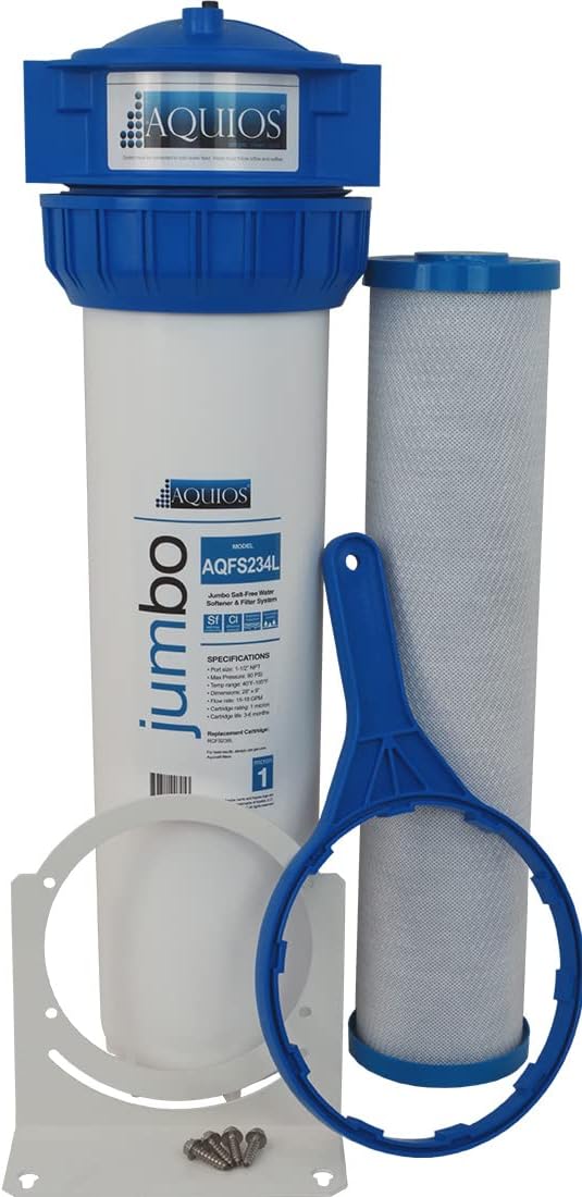 Aquios® AQFS234L Jumbo Full House Water Softener & Filter System, VOC Reduction - New Model